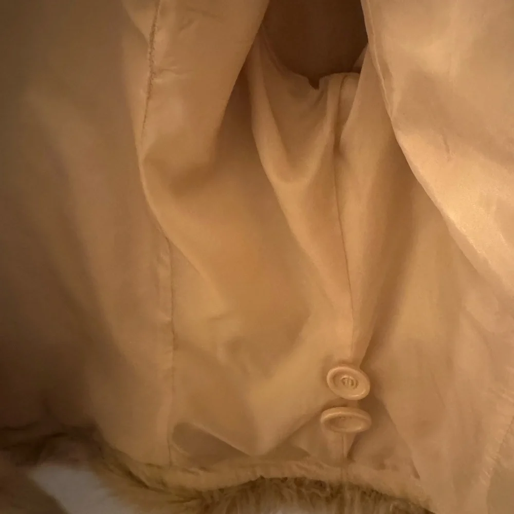 Y2K Rue21 Cream Corduroy Teddy Jacket with Faux Fur Trim – Size L - Picture 4 of 7